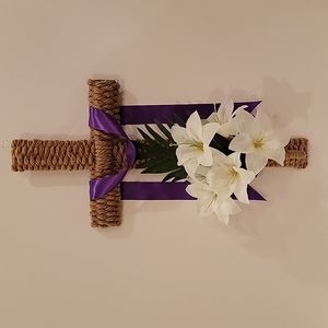HANDMADE CROSS WREATH